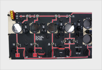 Overhead fuel control panel