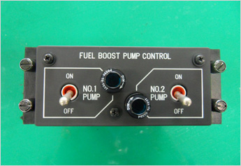 Fuel boost pump control panel
